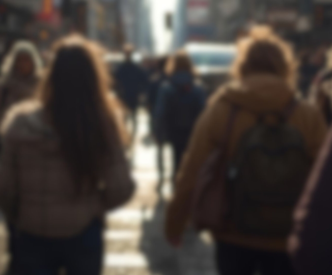 Människor i vardagen på gata – en påminnelse om att livet pågår samtidigt som vi sprider medvetenhet om Suicidpreventiva dagen, hur man kan förebygga självmord och psykisk hälsa.