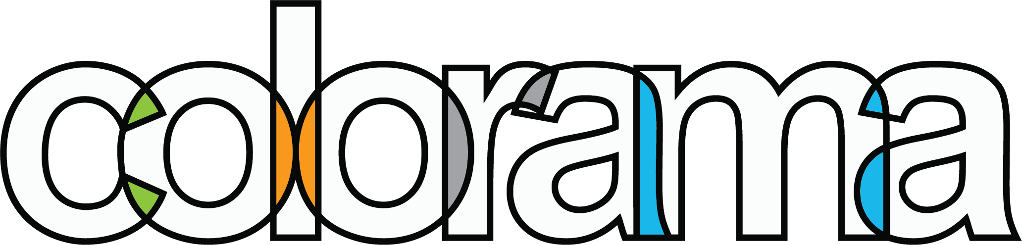 colorama logotyp ord. vit bas