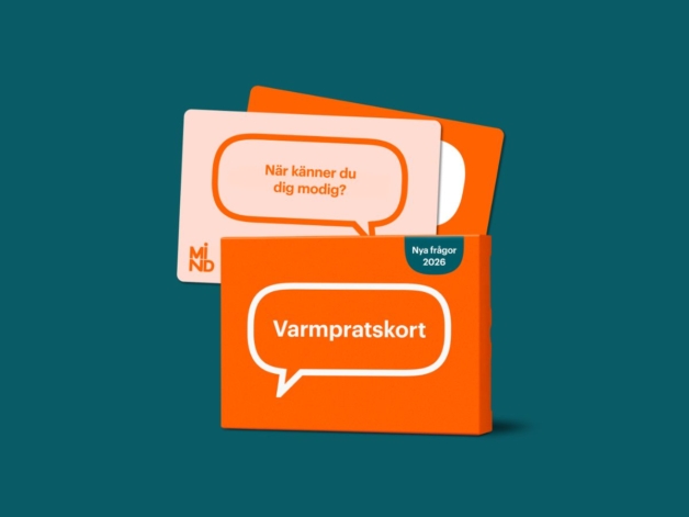 Varmpratskort från Mind – färgglada kort med frågor som uppmuntrar till samtal.