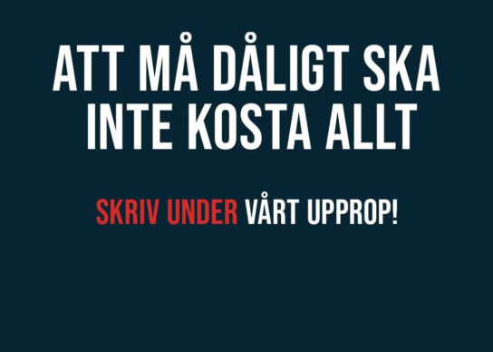 att ma daligt ska inte kosta allt